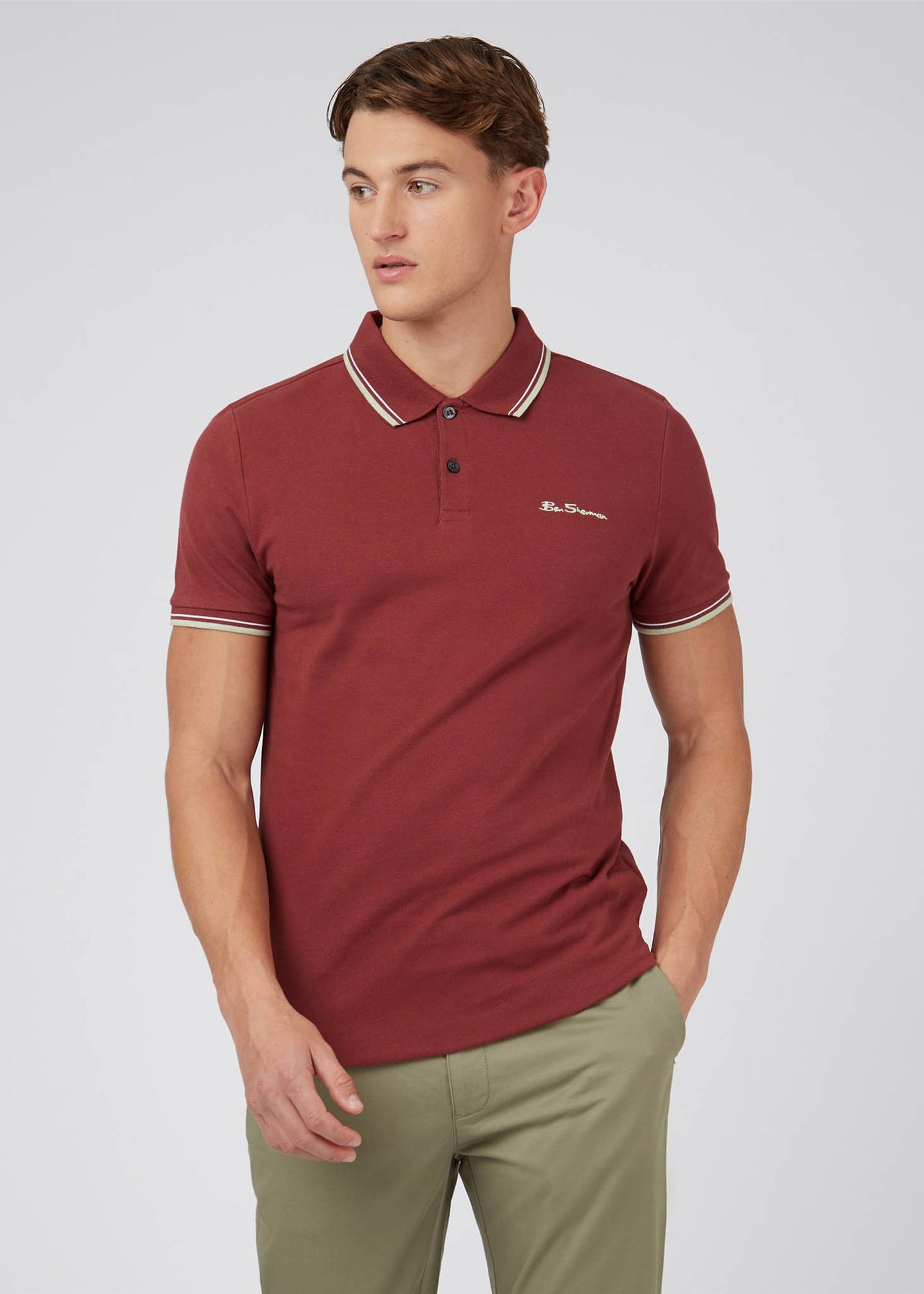 Ben Sherman Polo's Signature polo - maroon