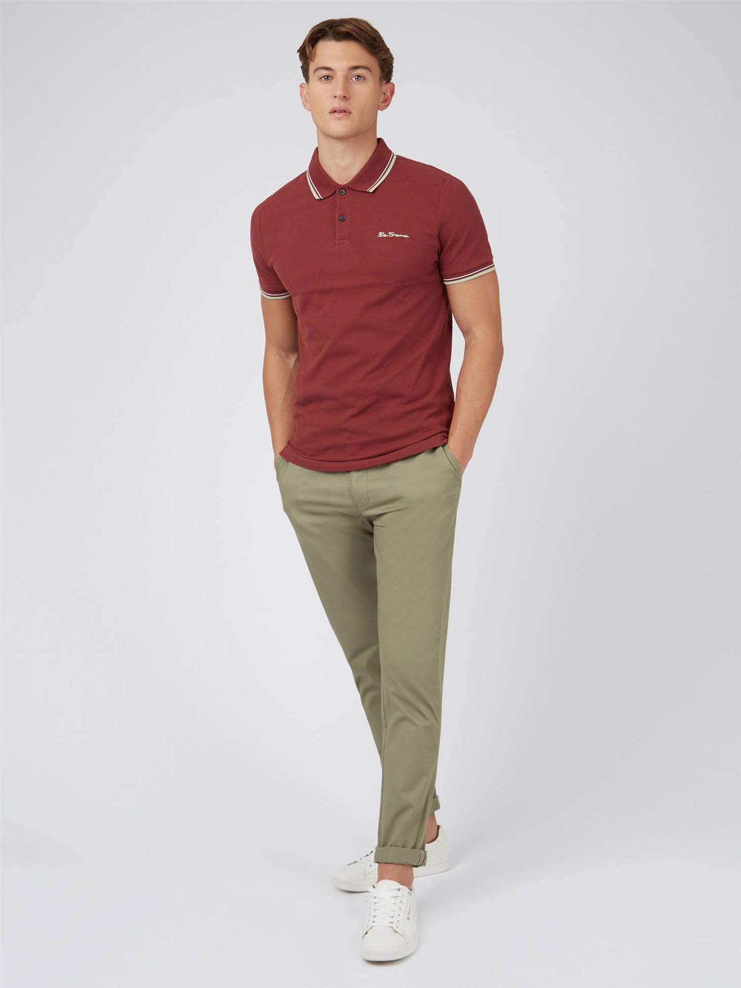 Ben Sherman Polo's Signature polo - maroon