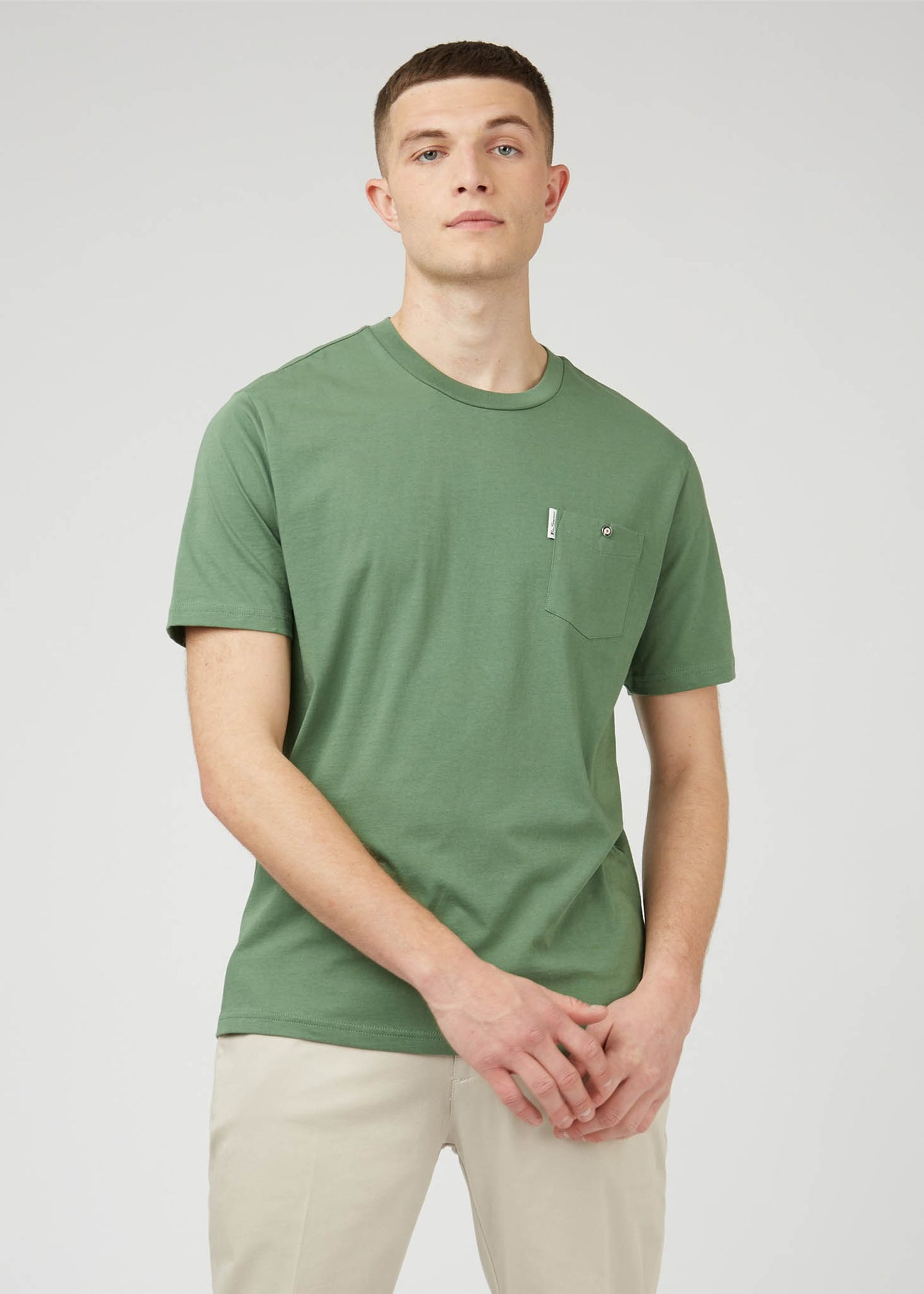 Ben Sherman T-shirts Signature pocket tee - rich fern