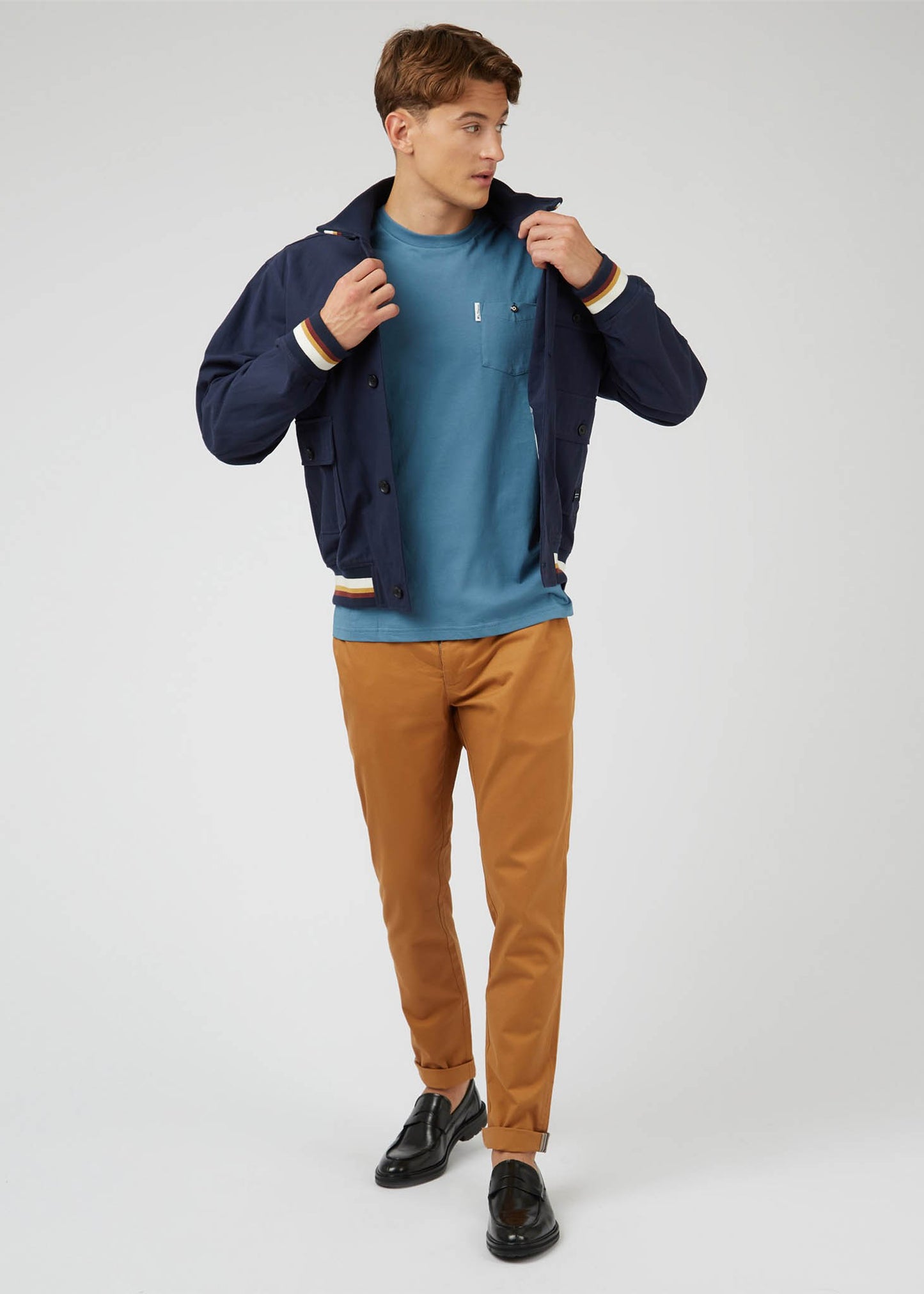 Ben Sherman T-shirts Signature pocket tee - blue shadow