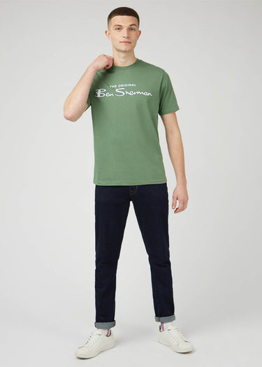 Ben Sherman T-shirts Signature logo tee - rich fern