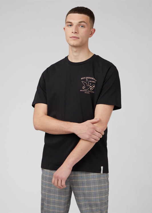 Ben Sherman T-shirts  Brighton records - black 