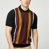 Ben Sherman Polo's Verticle stripe polo - black
