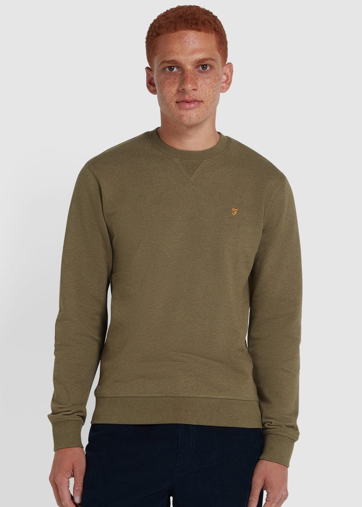 Farah Truien Sweatshirt tim new crew - farah khaki marl