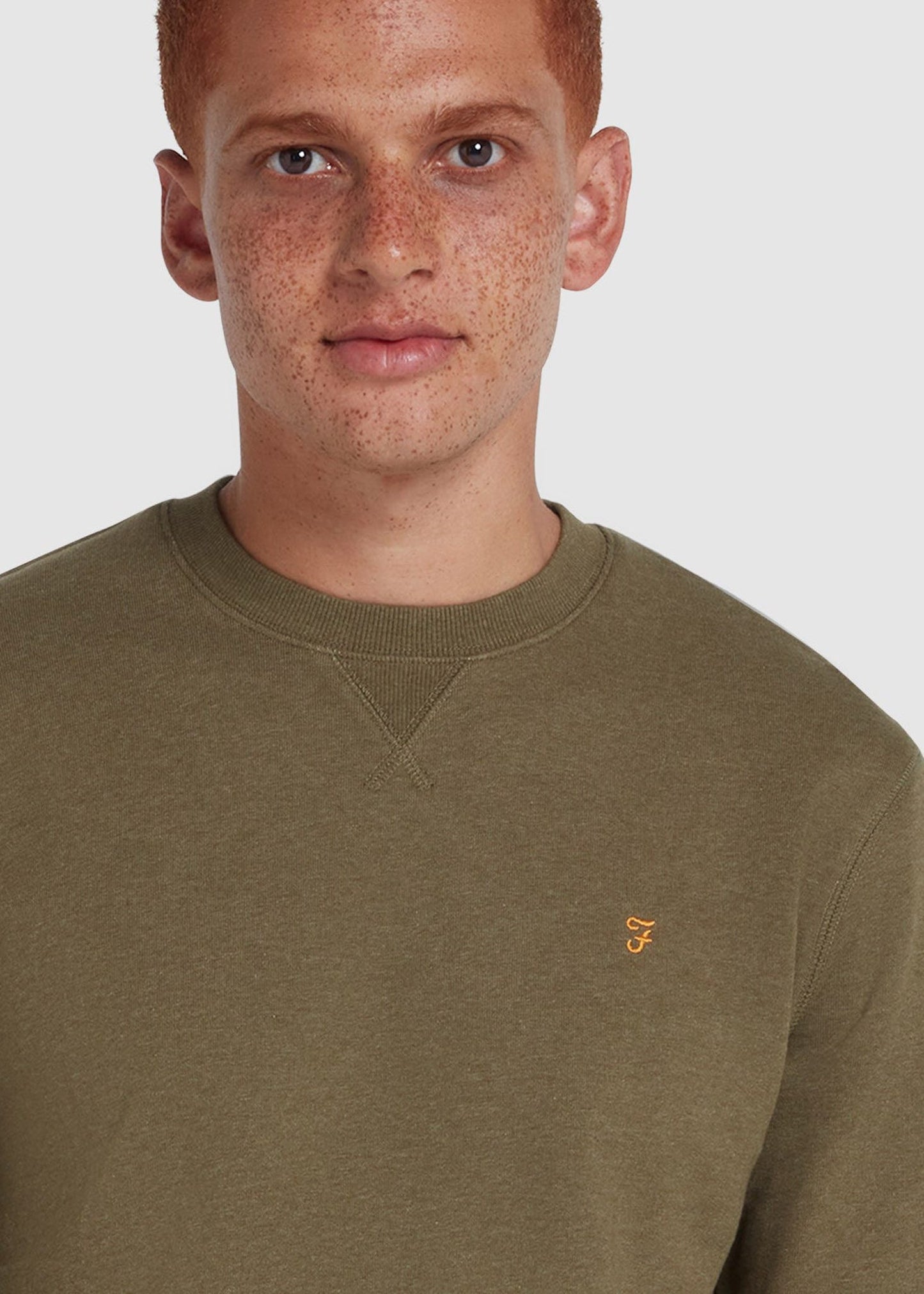 Farah Truien Sweatshirt tim new crew - farah khaki marl