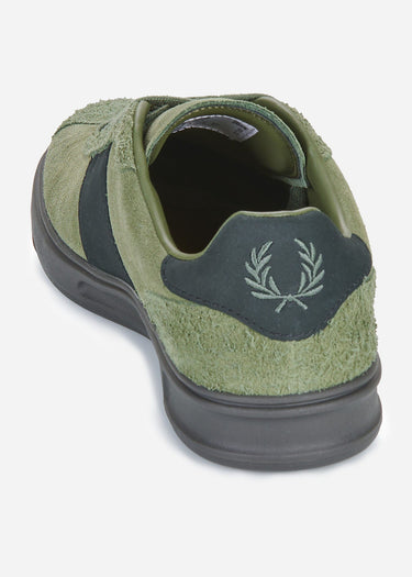 Fred Perry Schoenen Suede - laurel wreath green limestone