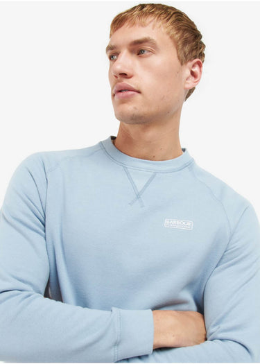 Barbour International Truien  Essential crew neck sweat - powder blue
