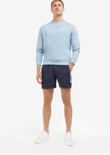 Barbour International Truien  Essential crew neck sweat - powder blue
