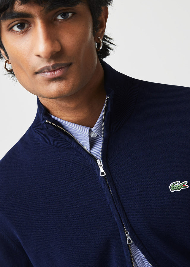 Lacoste Cardigans A Zip through sweater - navy blue