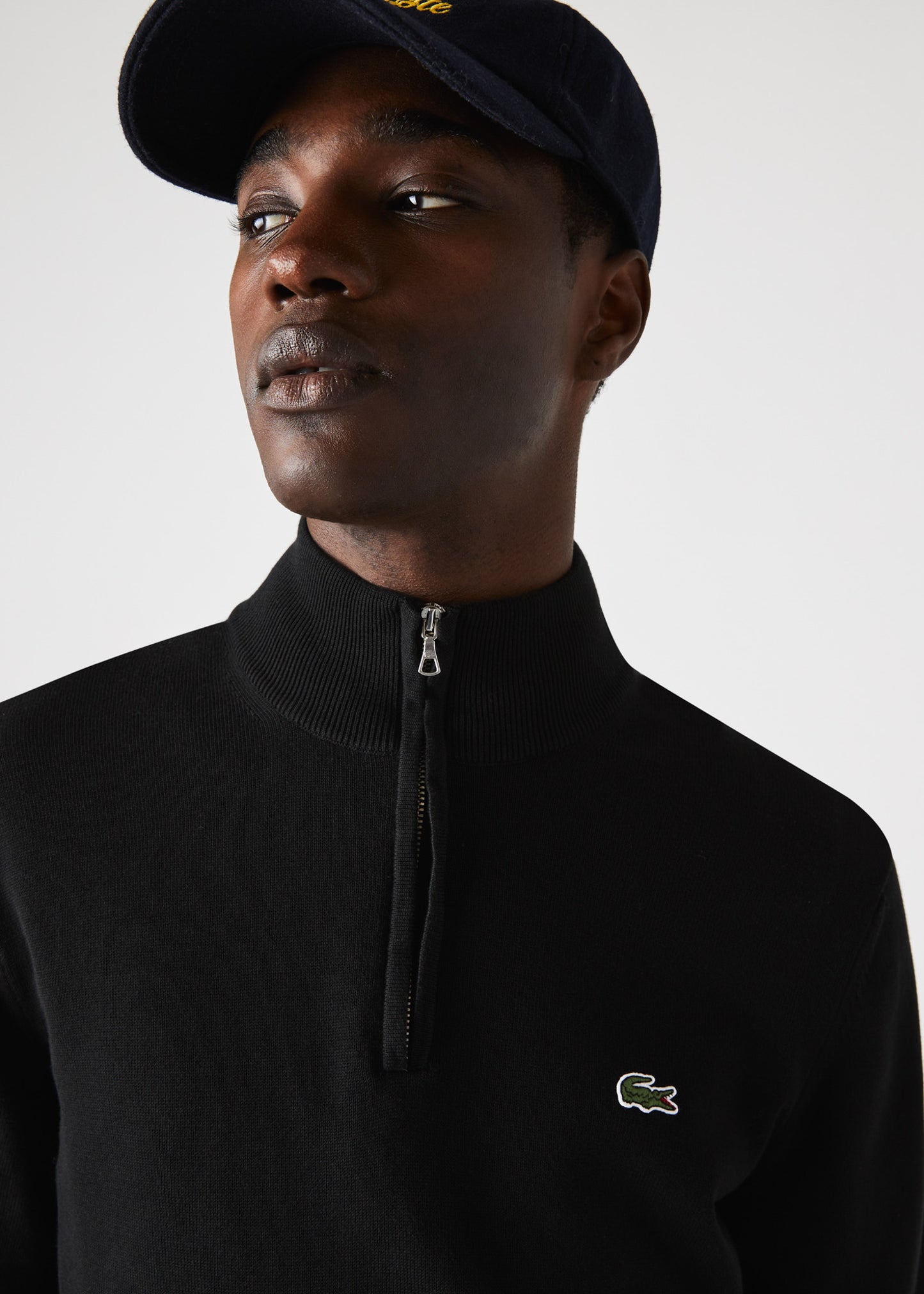 Lacoste Truien Zip sweater - black