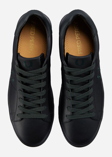 Fred Perry Schoenen Spencer leather - black night green