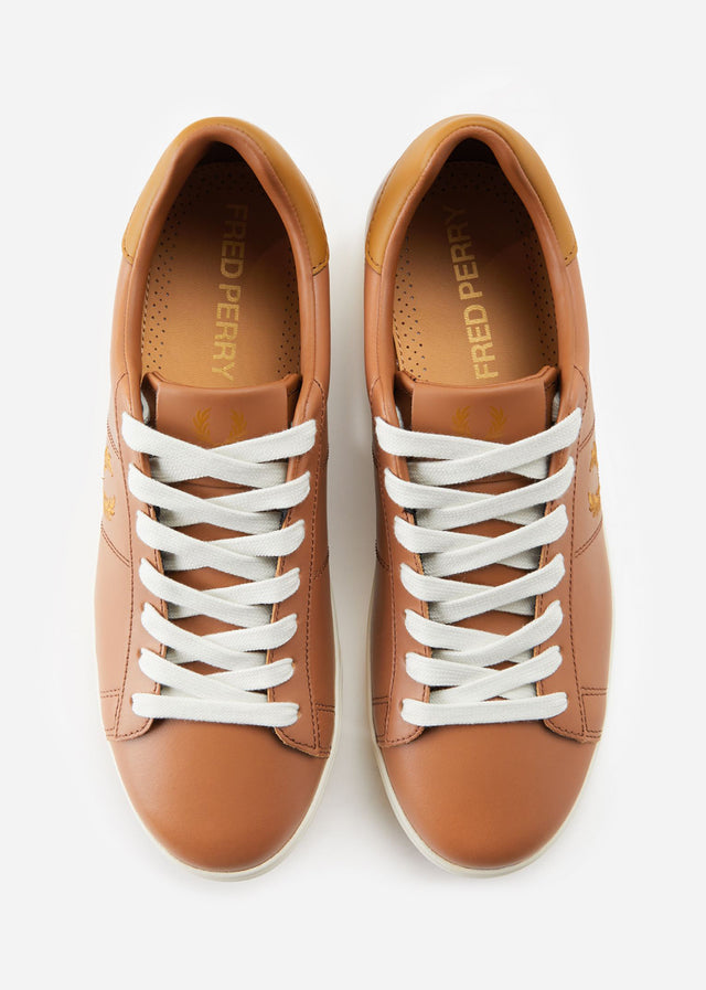 Fred Perry Schoenen Spencer leather - dark tan dark caramel
