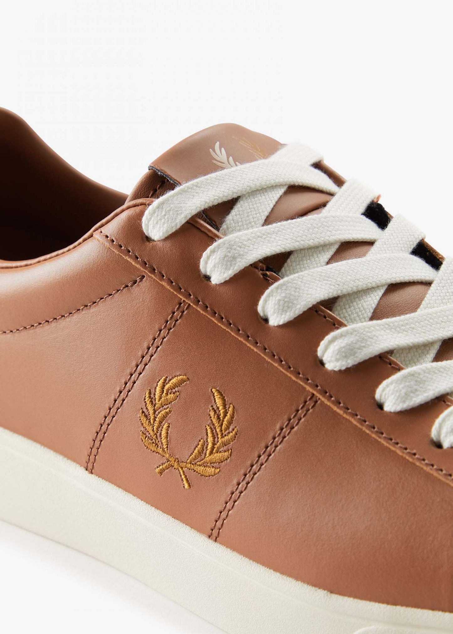 Fred Perry Schoenen Spencer leather - dark tan dark caramel