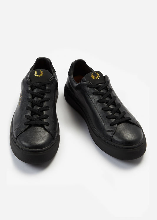 Fred Perry Schoenen  B71 leather - black gold 