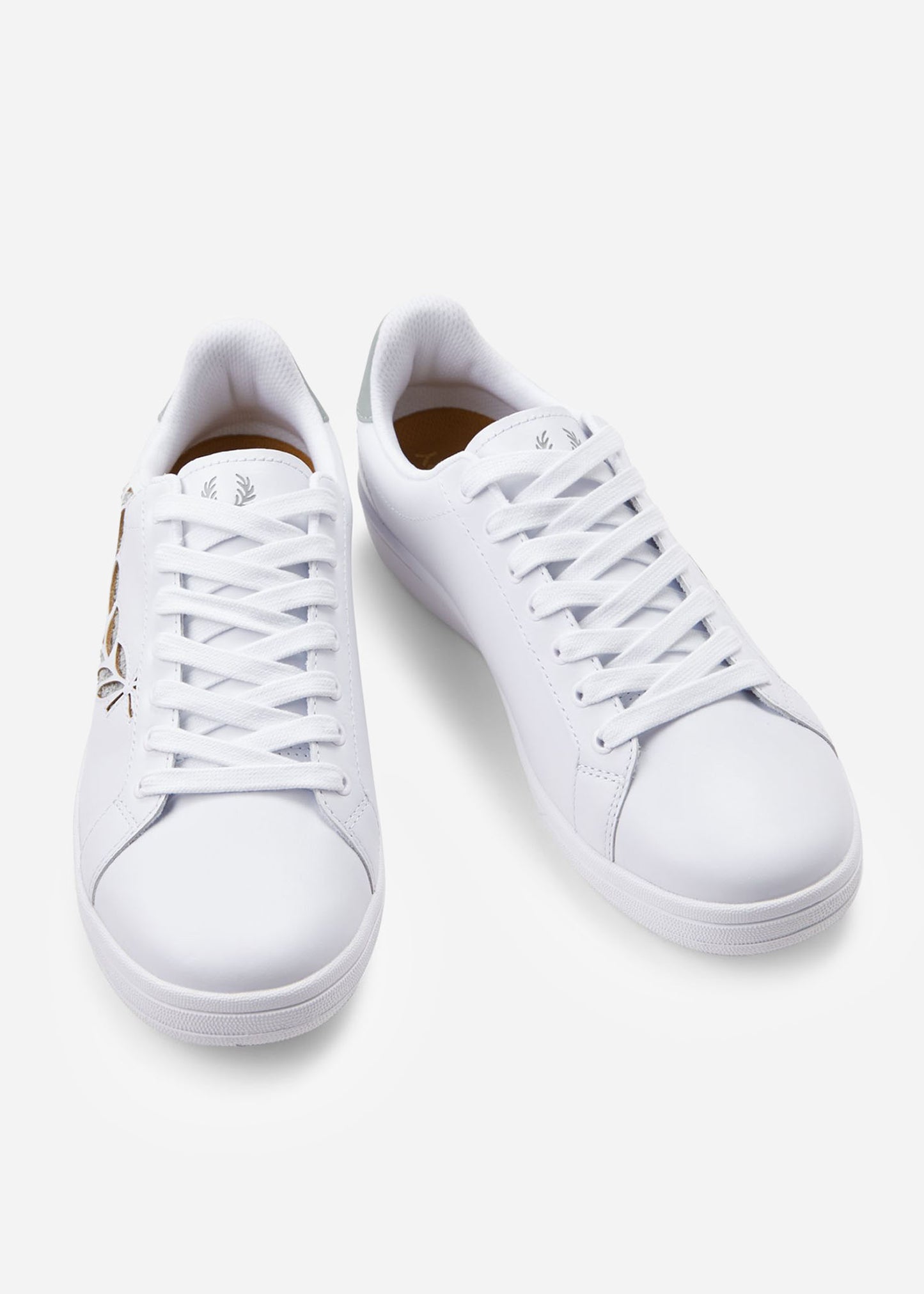 Fred Perry Schoenen B721 leather branded - white limestone