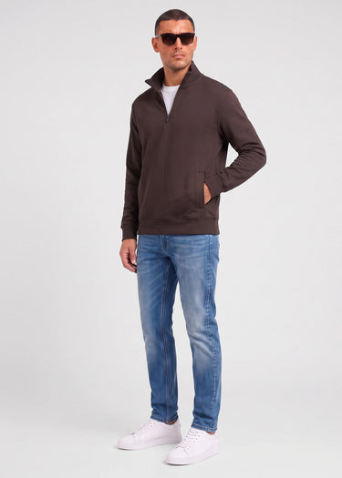 Hugo Boss Truien Ze smallzip - brown