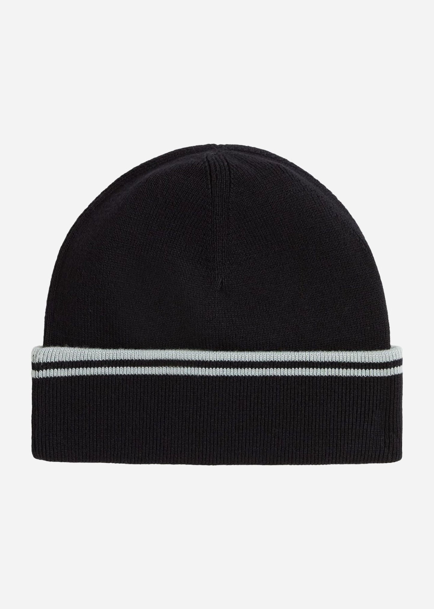 Fred Perry Mutsen Twin tipped merino wool beanie - navy silver blue silver blue