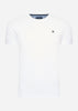 Hackett London T-shirts Swim trim logo tee - white