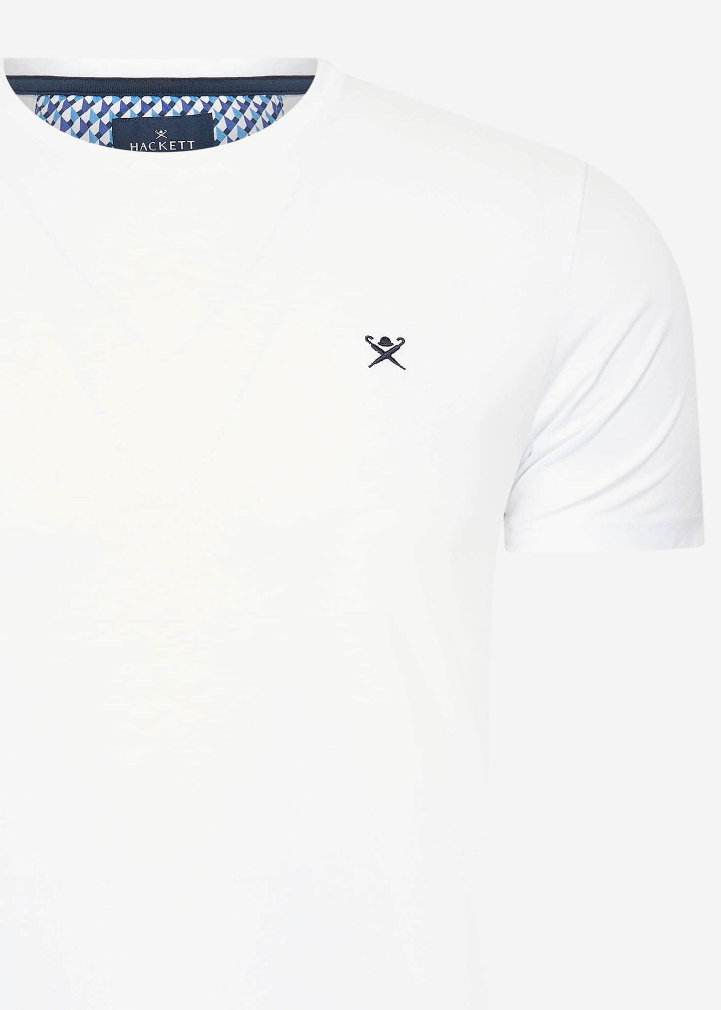 Hackett London T-shirts Swim trim logo tee - white