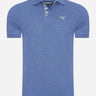 Barbour Polo's Tartan pique polo - chambray marl