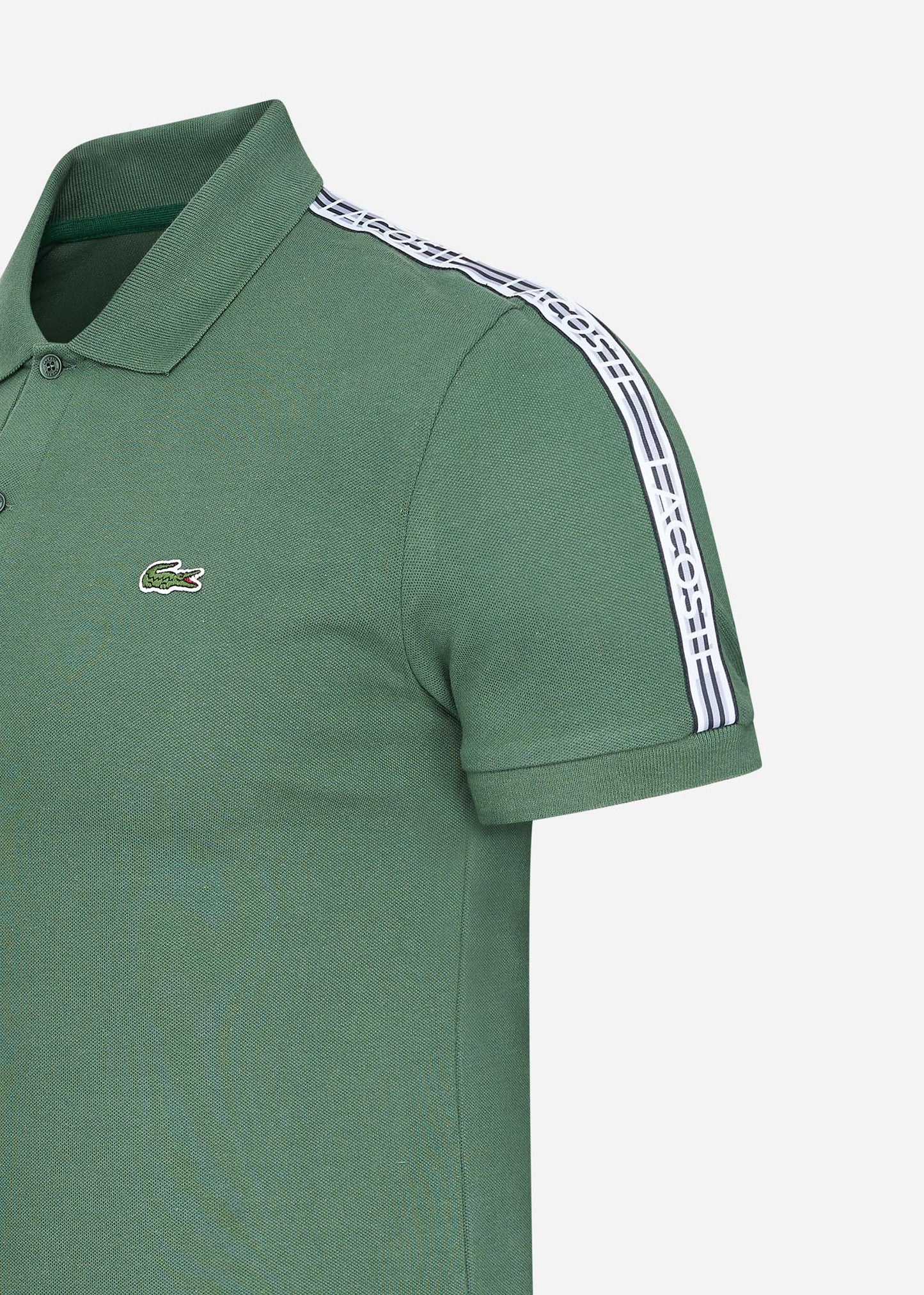 Lacoste Polo's Contrast stripe polo - sequoia