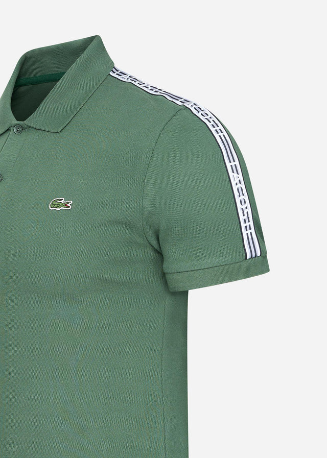 Lacoste Polos Contrast stripe polo - sequoia