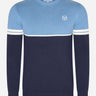 Sergio Tacchini Truien Orion knit knitted jumper - coronet blue maritime blue gardenia