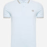 Fred Perry Polo's Twin tipped fred perry shirt - lightice warmgrey