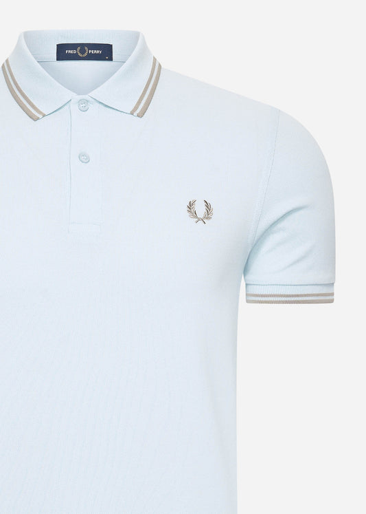 Fred Perry Polo's  Twin tipped fred perry shirt - lightice warmgrey 