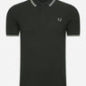 Fred Perry Polo's Twin tipped fred perry shirt - night green seagrass
