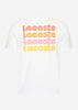 Lacoste T-shirts Lacoste backprint tee - white