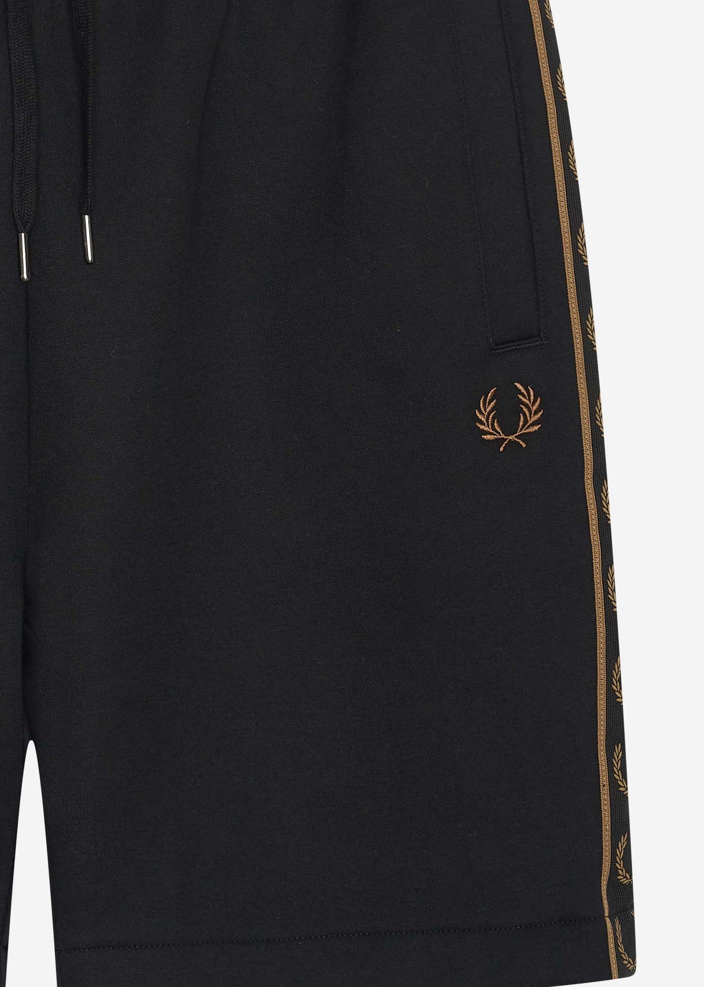 Fred Perry Korte Broeken Taped sweat short - black warm stone