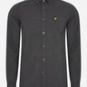 Lyle & Scott Overhemden Regular fit light weight oxford shirt - gunmetal jet black