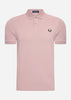 Fred Perry Polo's Plain fred perry shirt - dusty rs pink black