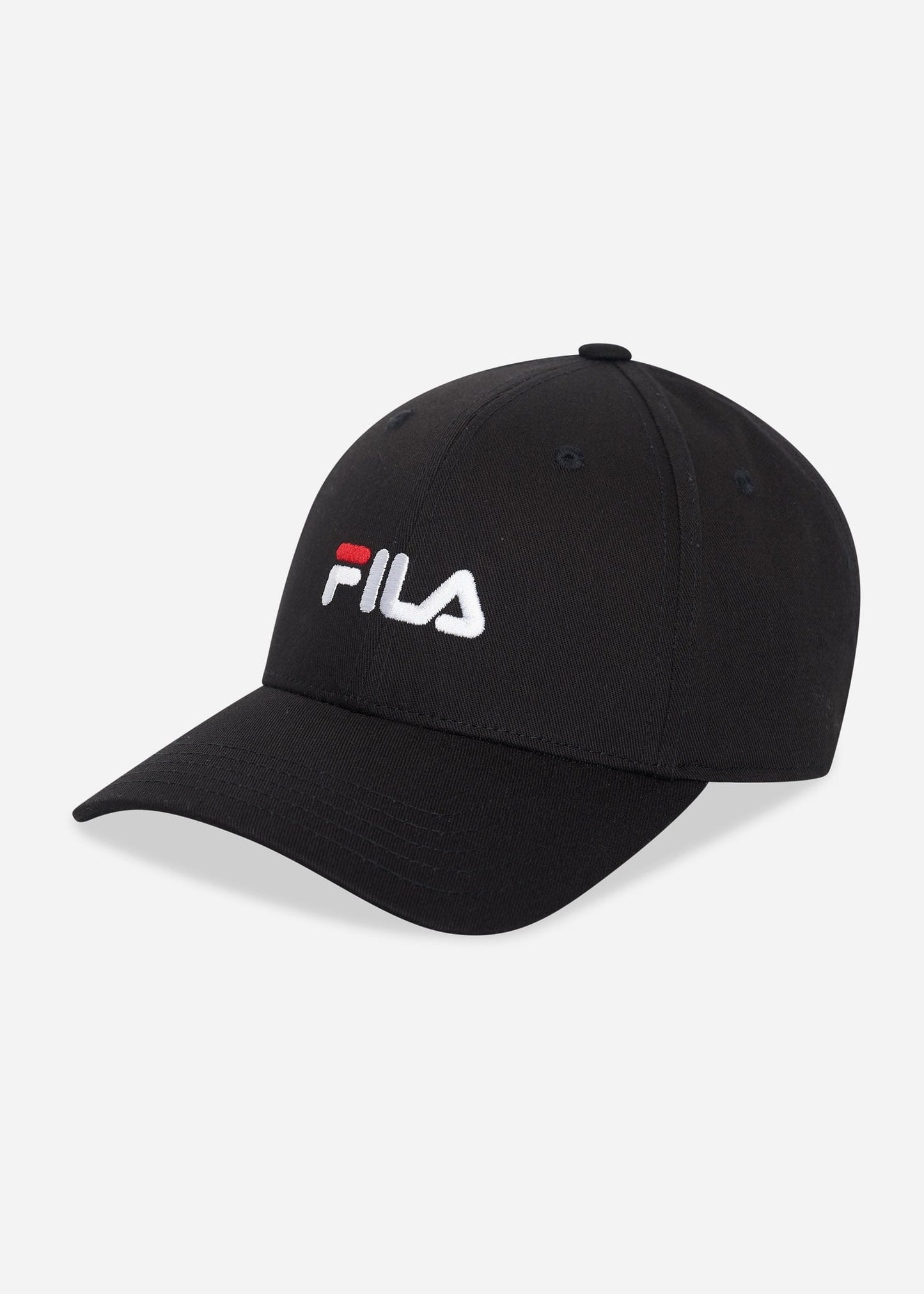 Fila Petten Brasov 6 panel cap with linear logo strap back - black
