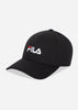 Fila Petten Brasov 6 panel cap with linear logo strap back - black