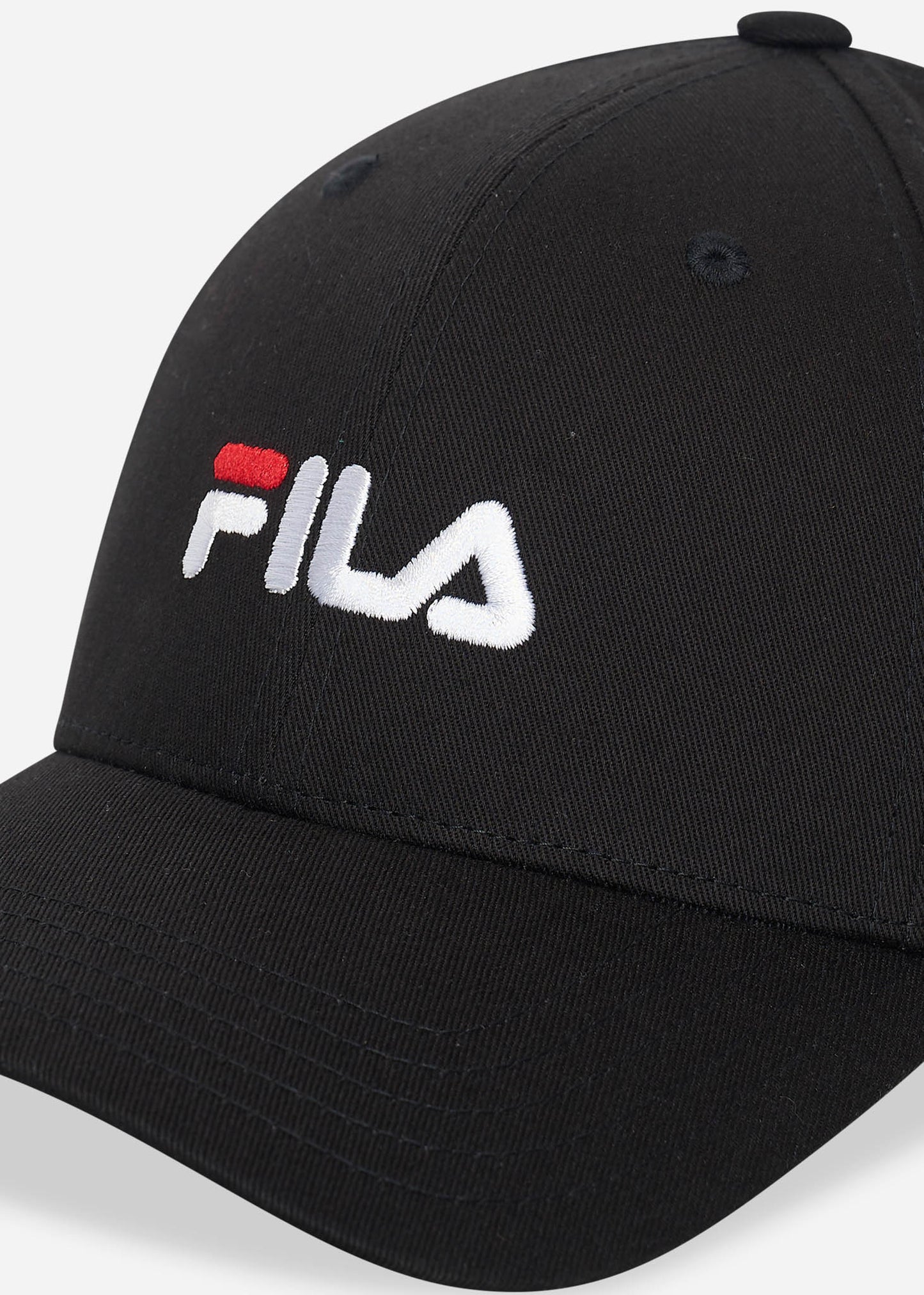 Fila Petten Brasov 6 panel cap with linear logo strap back - black