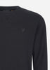 Lyle & Scott Truien Tonal eagle crew neck sweatshirt - jet black