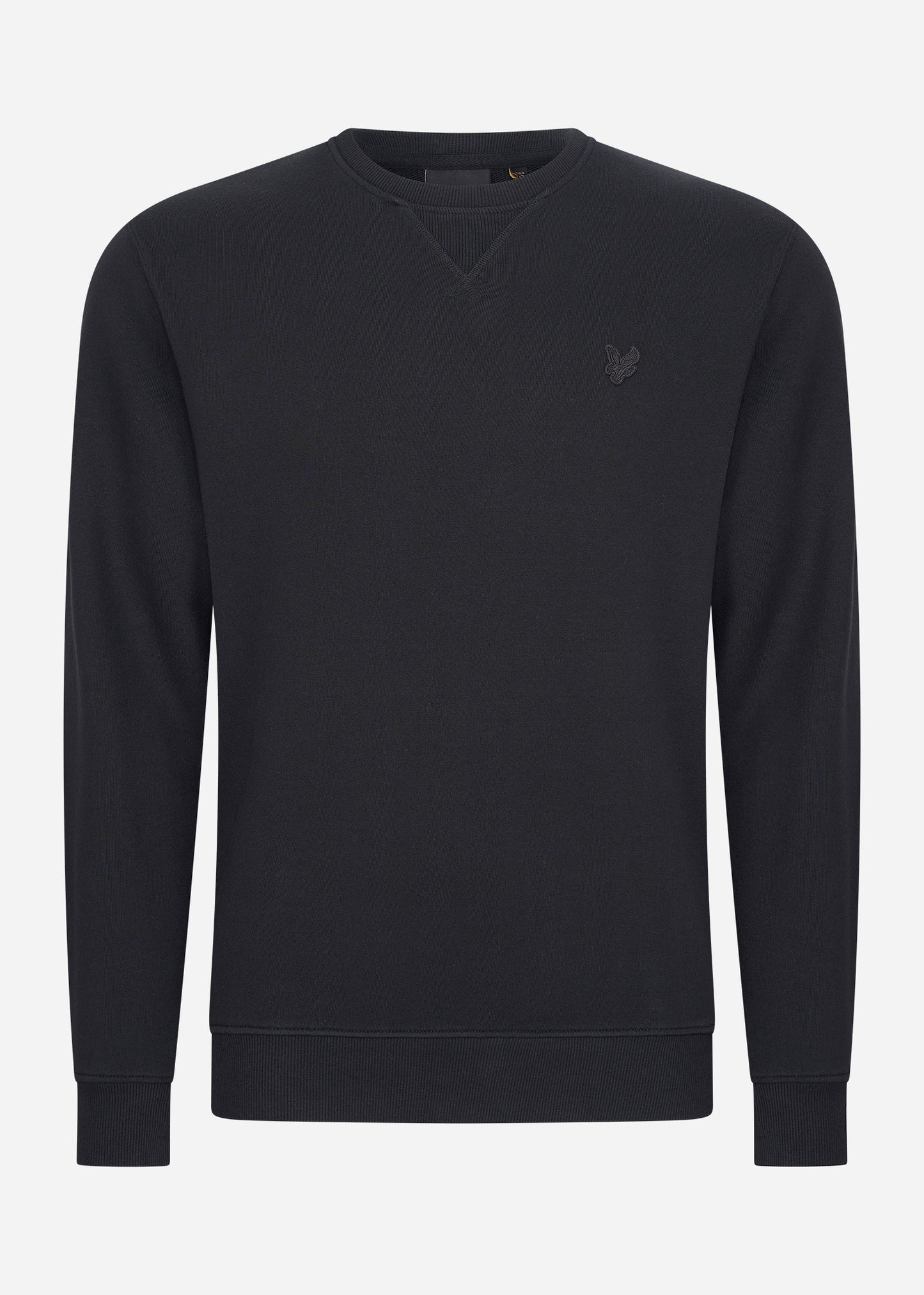 Lyle & Scott Truien Tonal eagle crew neck sweatshirt - jet black