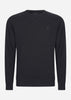 Lyle & Scott Truien Tonal eagle crew neck sweatshirt - jet black