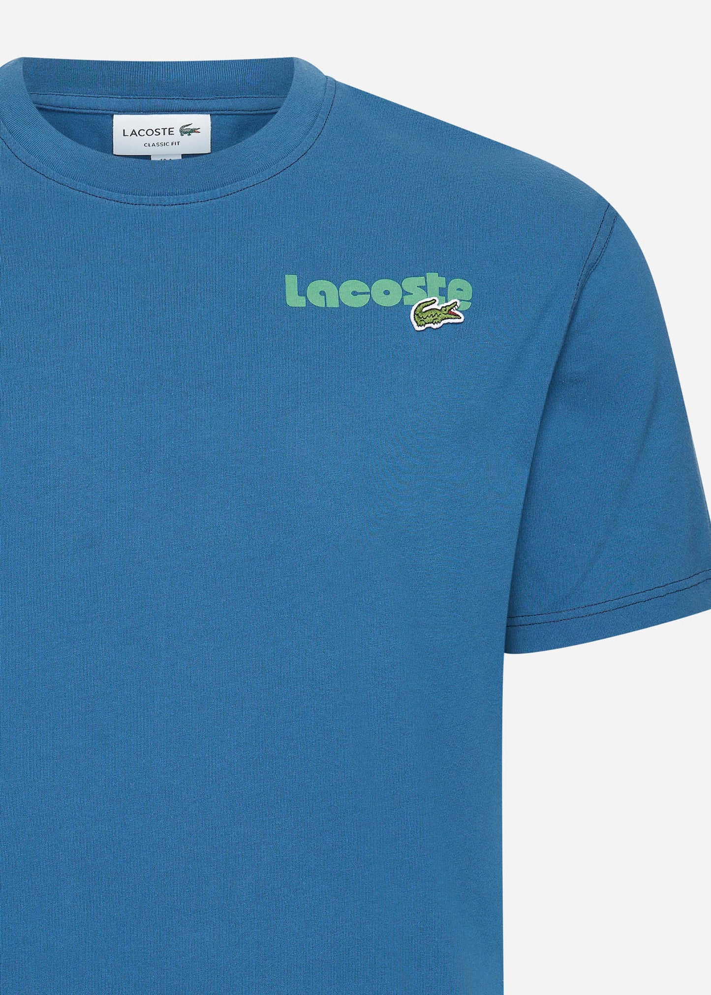 Lacoste T-shirts Lacoste backprint tee - globe