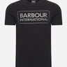 Barbour International T-shirts Essential large logo tee - black pewter