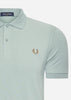 Fred Perry Polo's Plain fred perry shirt - slvrblue dkcaram