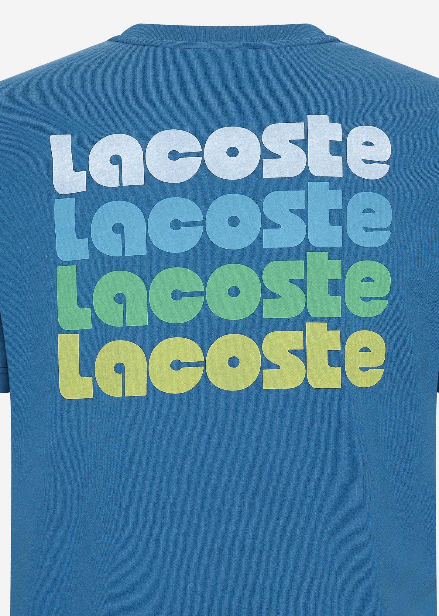 Lacoste T-shirts Lacoste backprint tee - globe