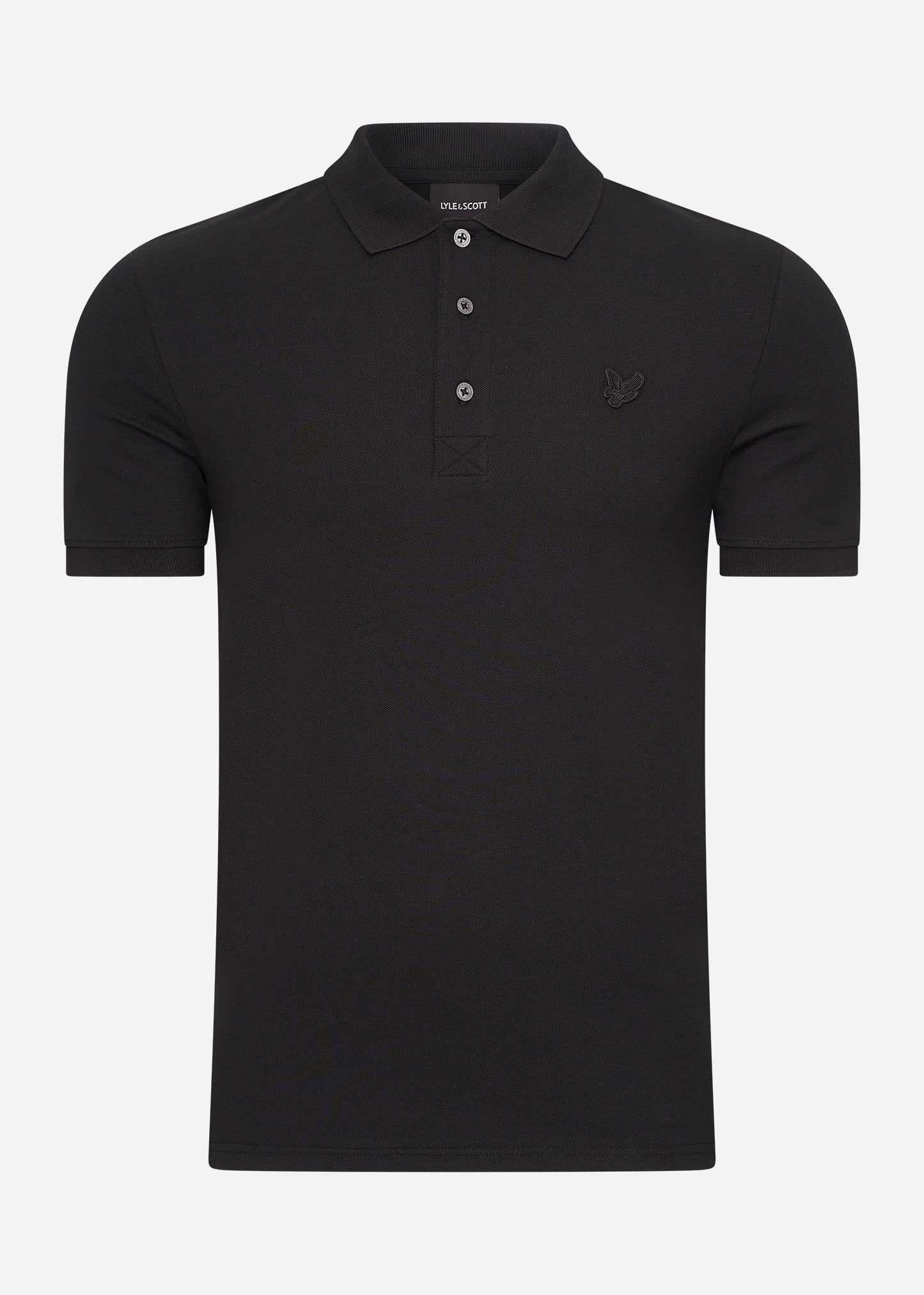 Lyle & Scott Polo's Tonal eagle polo shirt - jet black
