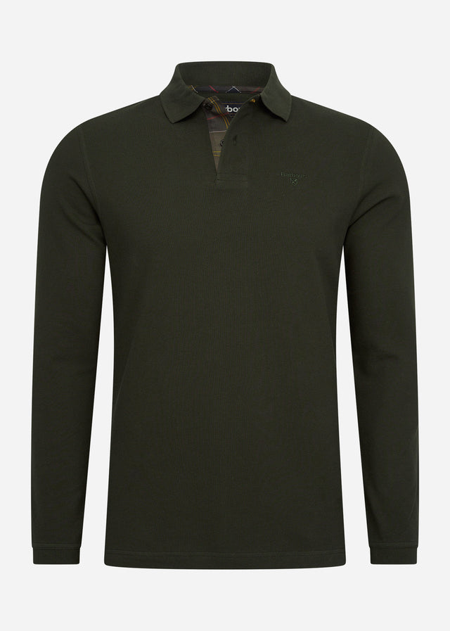 Barbour Long Sleeve Polos Essential l/s sports polo - forest