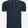 Lyle & Scott Polo's Tipped polo shirt - dark navy chalk