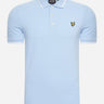 Lyle & Scott Polo's Tipped polo shirt - light blue white