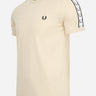 Fred Perry T-shirts Taped ringer t-shirt - oatmeal