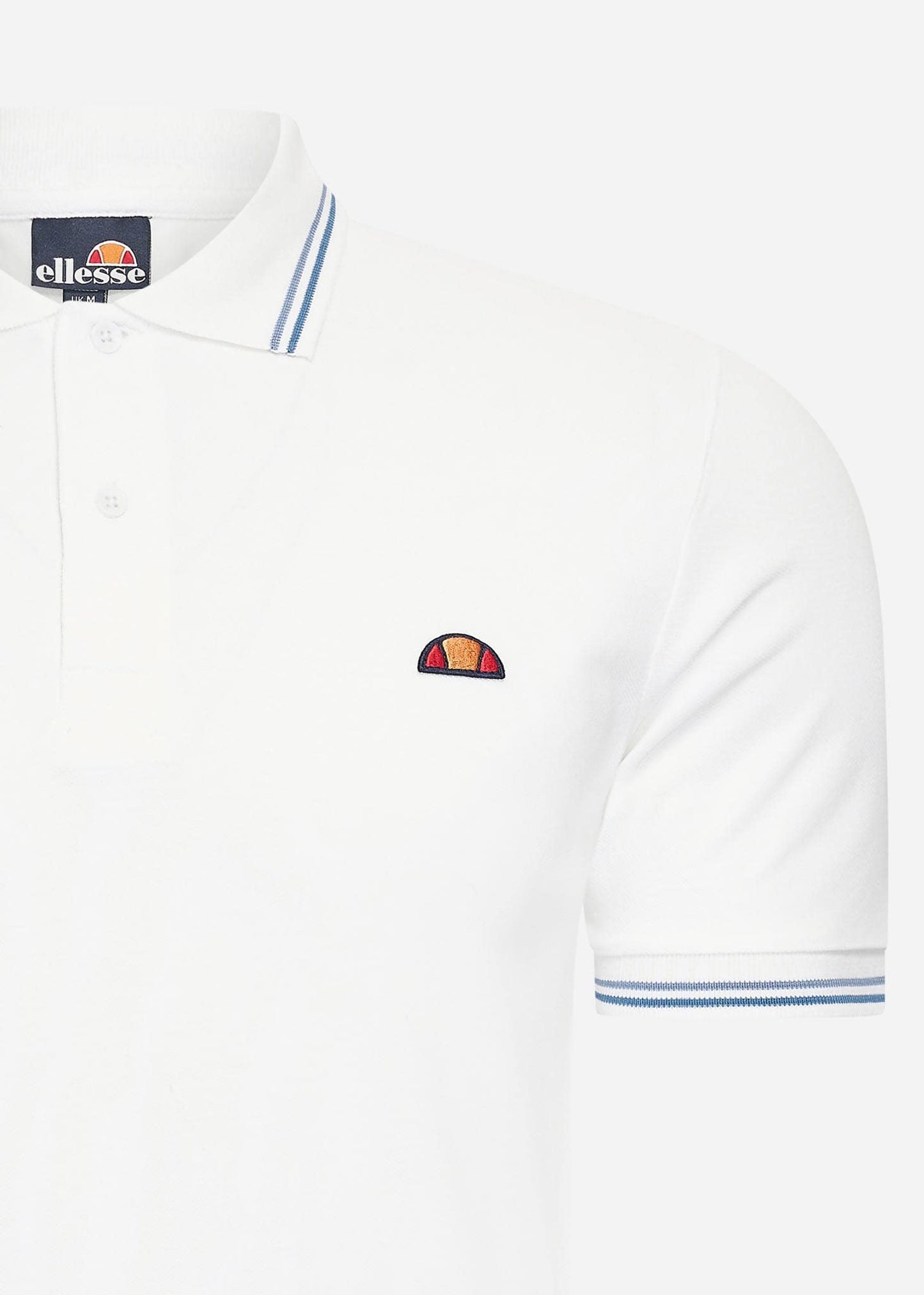 Ellesse Polo's Rooks polo - white light blue dark blue